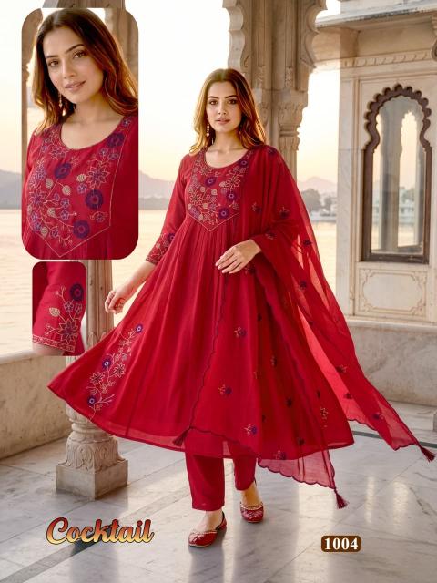 Desi kudi cocktail anarkali 3pcs wholesale ladies kurti in ludhiana